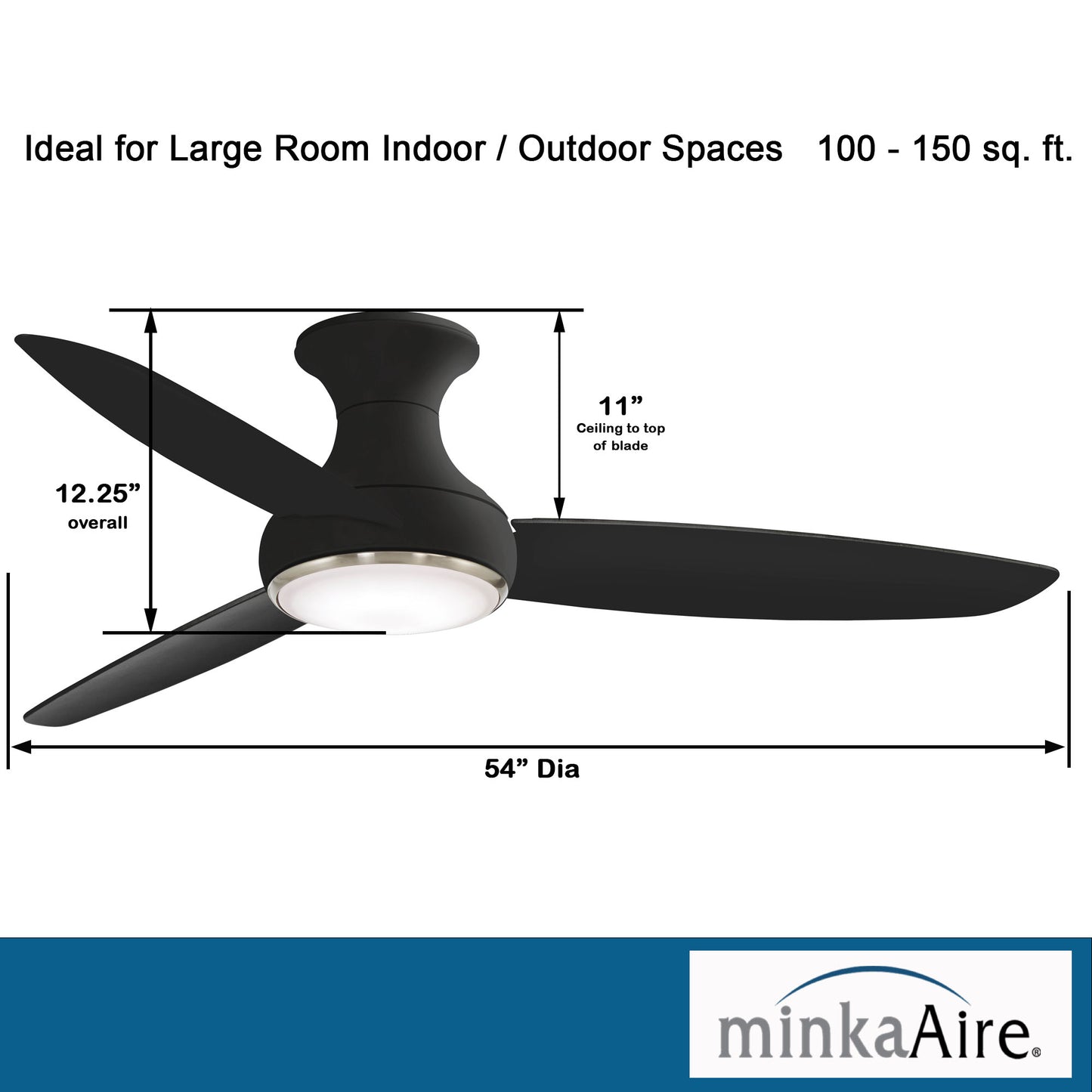 Minka Aire CONCEPT™ III LED シーリングファンライト 【F467L-CL】