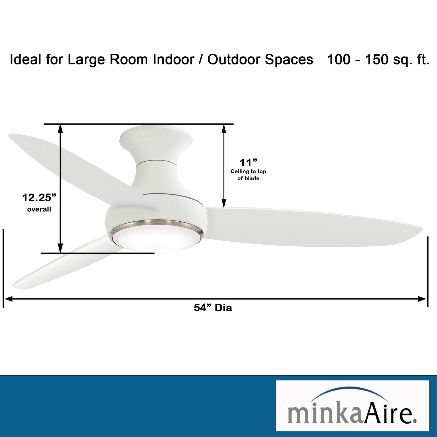 Minka Aire CONCEPT™ III LED シーリングファンライト 【F467L-WH】