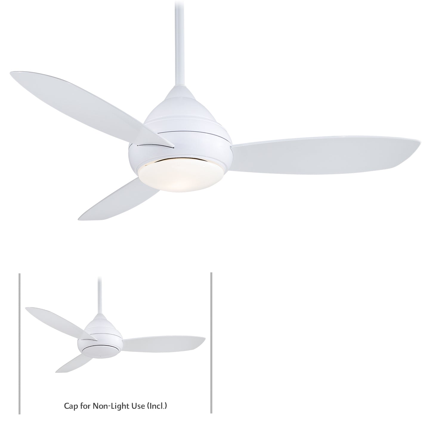 Minka Aire CONCEPT™ l WET 52" LED シーリングファンライト 【F476L-WH】