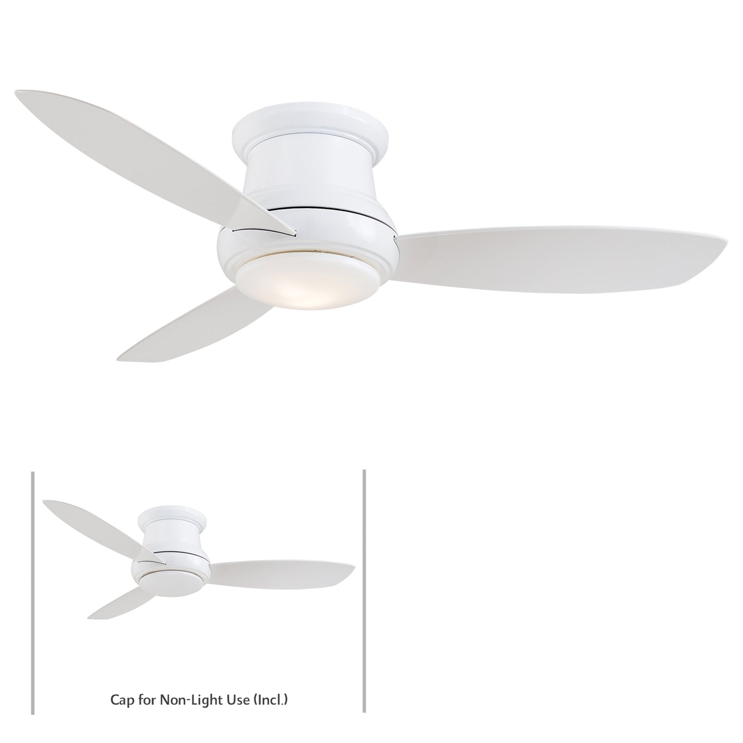 Minka Aire CONCEPT™ II 44" LED シーリングファンライト 【F518L-WH】