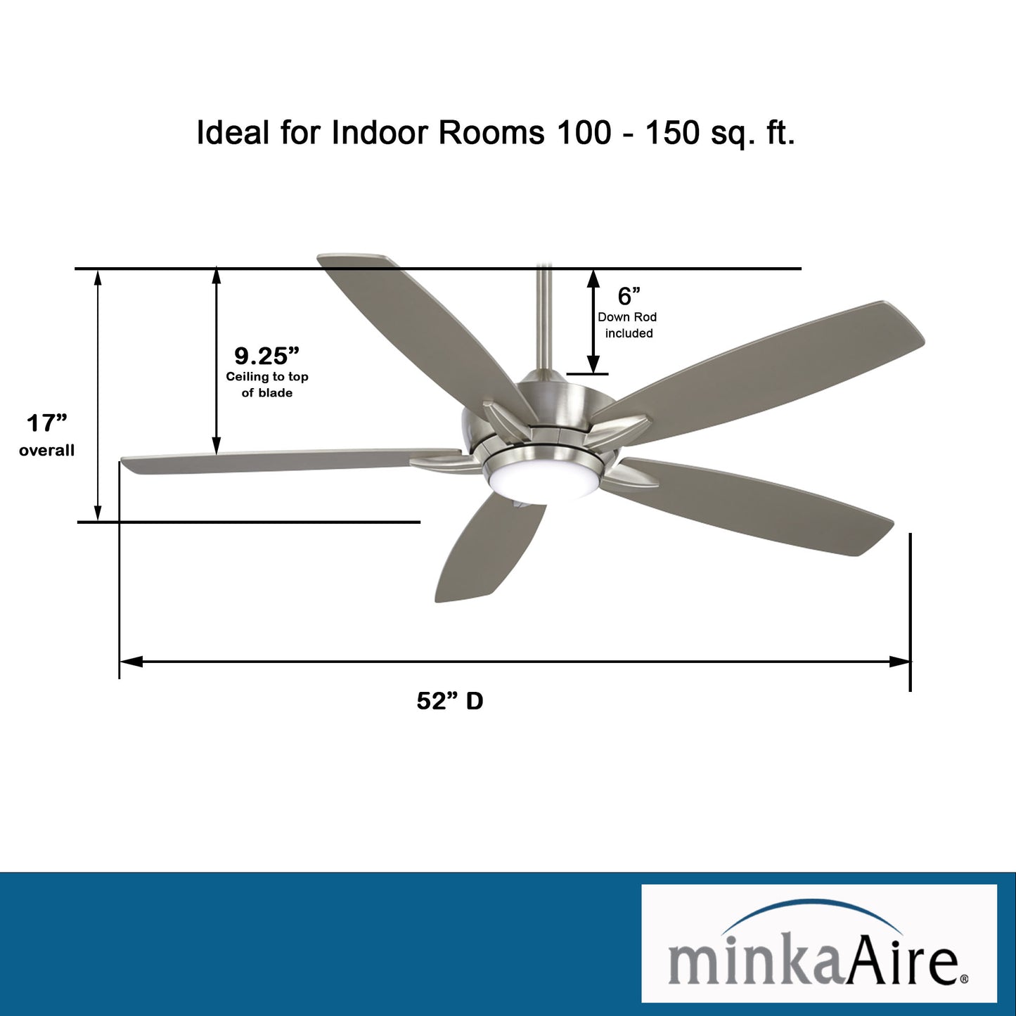 Minka Aire KELVYN シーリングファンライト 【F717L-BN/SL】