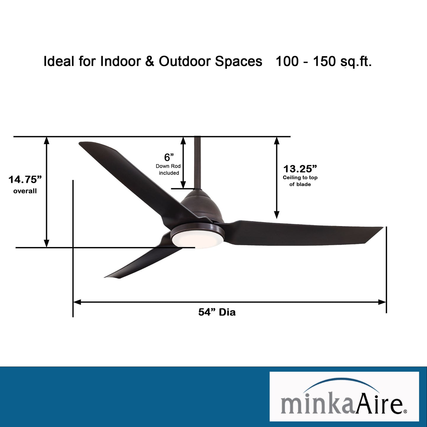 Minka Aire JAVA LED シーリングファンライト 【F753L-KA】