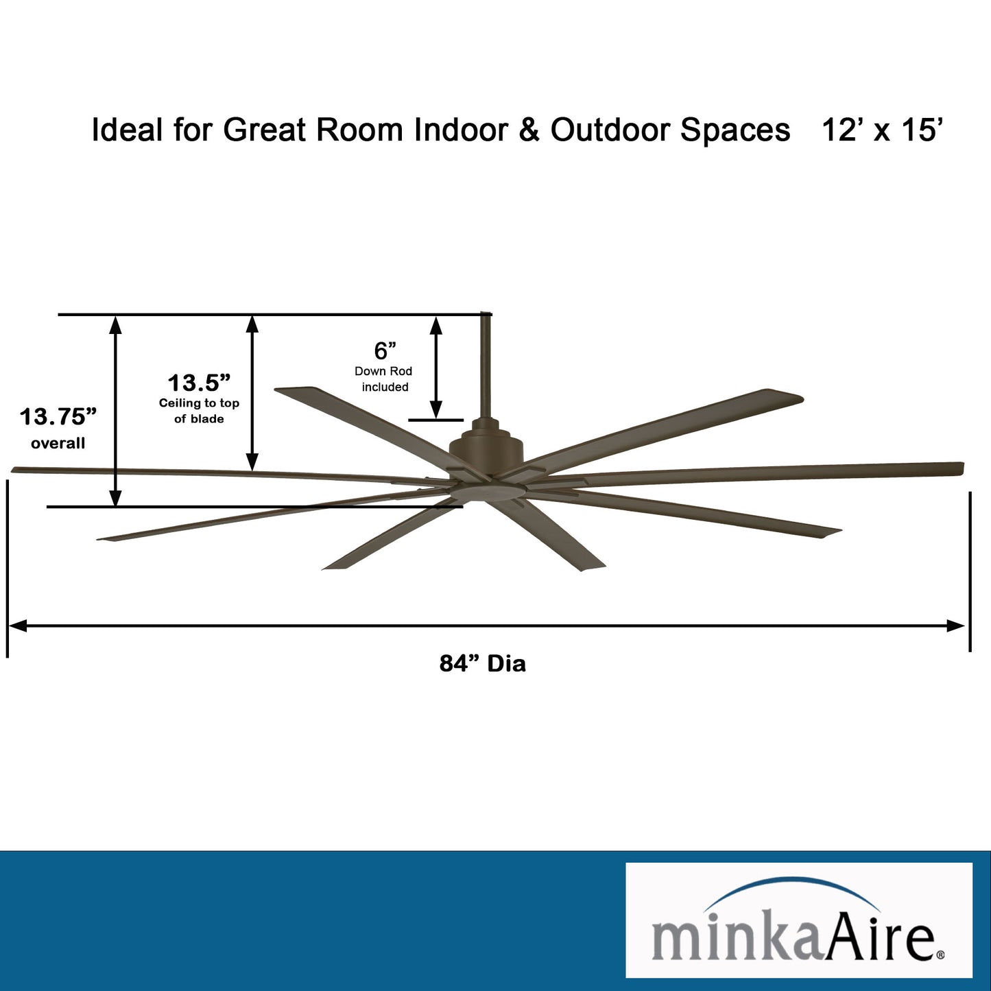 Minka Aire XTREME H2O 84" シーリングファン 【F896-84-ORB】