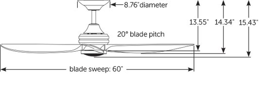 Fanimation AVIARA シーリングファンライト 【FPD6725BSMW】