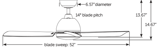 Fanimation Starboard L シーリングファンライト 【FP6752BNM】