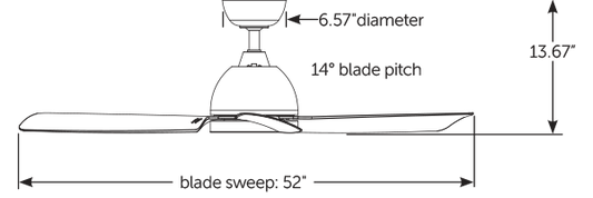 Fanimation Starboard NL シーリングファン 【FP6750BLM】