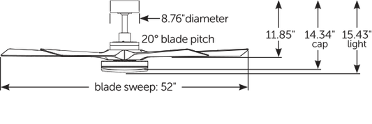 Fanimation TORCHAIRE シーリングファン 【FPD8570MW】