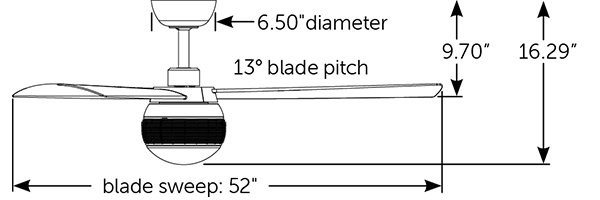 Fanimation Paget シーリングファンライト 【FP6837BL】