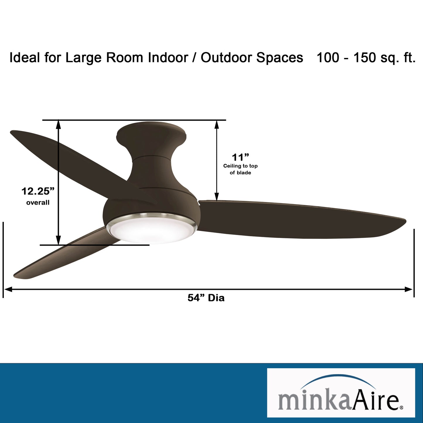 Minka Aire CONCEPT™ III シーリングファンライト 【F467L-ORB】