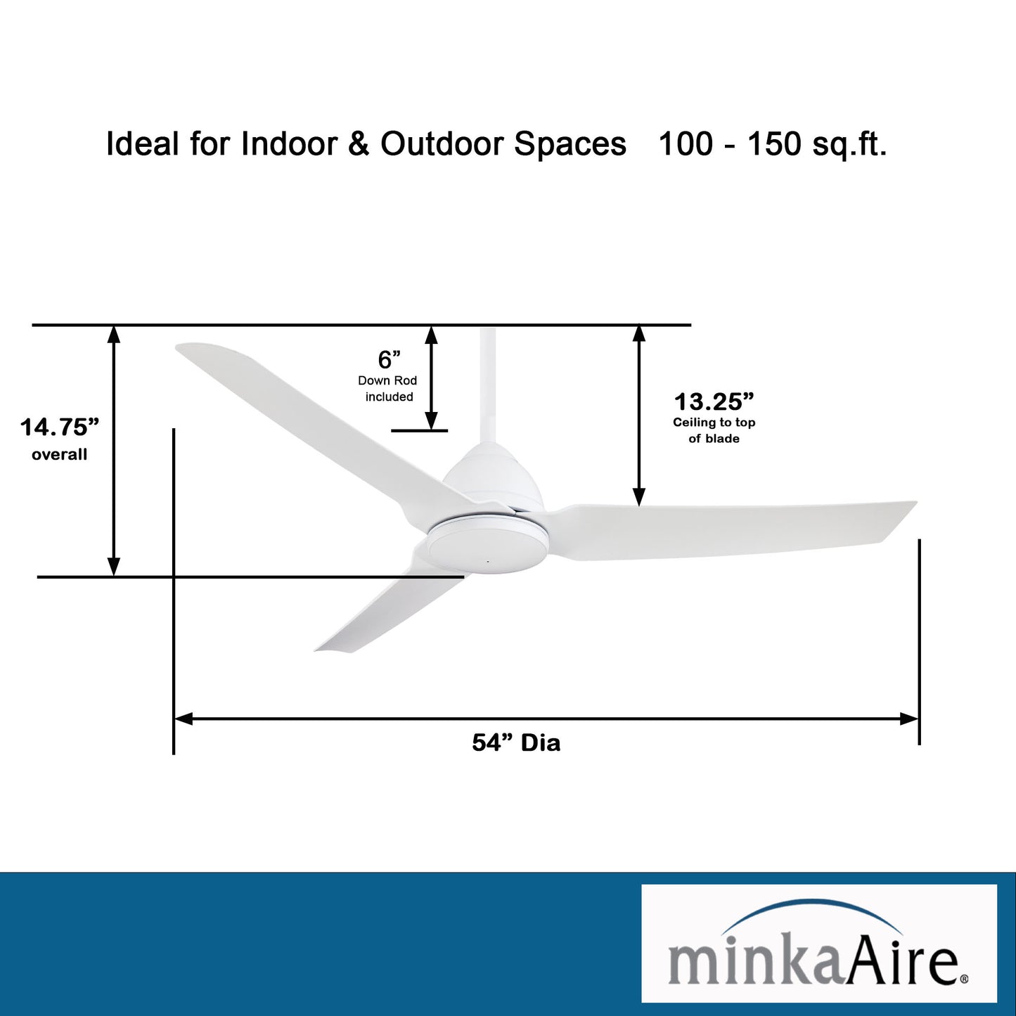 Minka Aire JAVA シーリングファン 【F753-WHF】