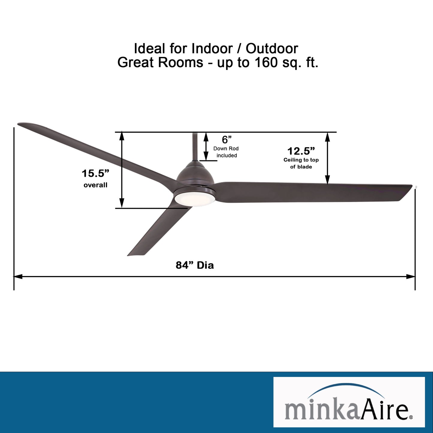 Minka Aire JAVA XTREME 84 シーリングファンライト 【F754L-KA】