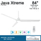 Minka Aire JAVA XTREME 84 シーリングファンライト 【F754L-WHF】