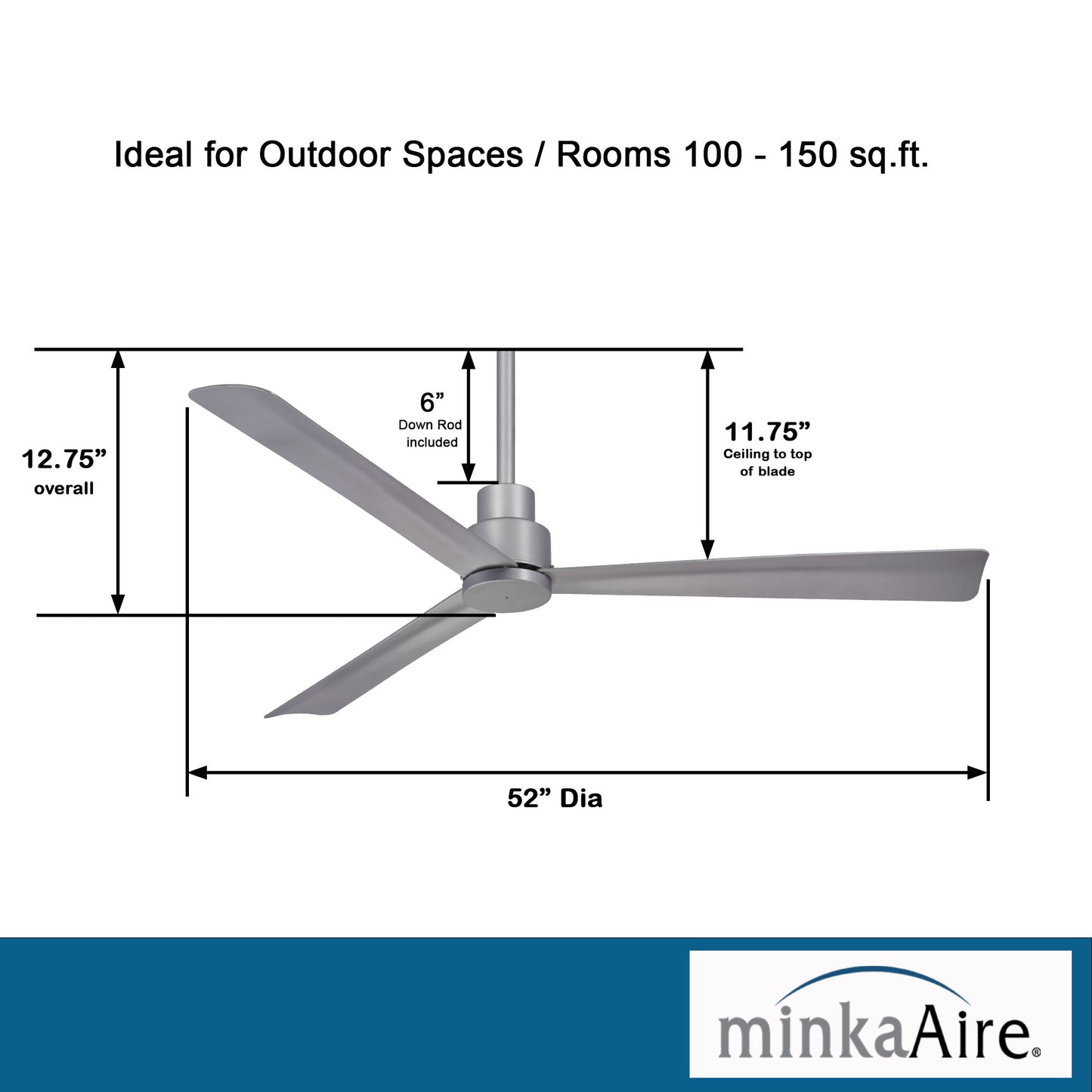 Minka Aire SIMPLE シーリングファンライト 【F787-SL】