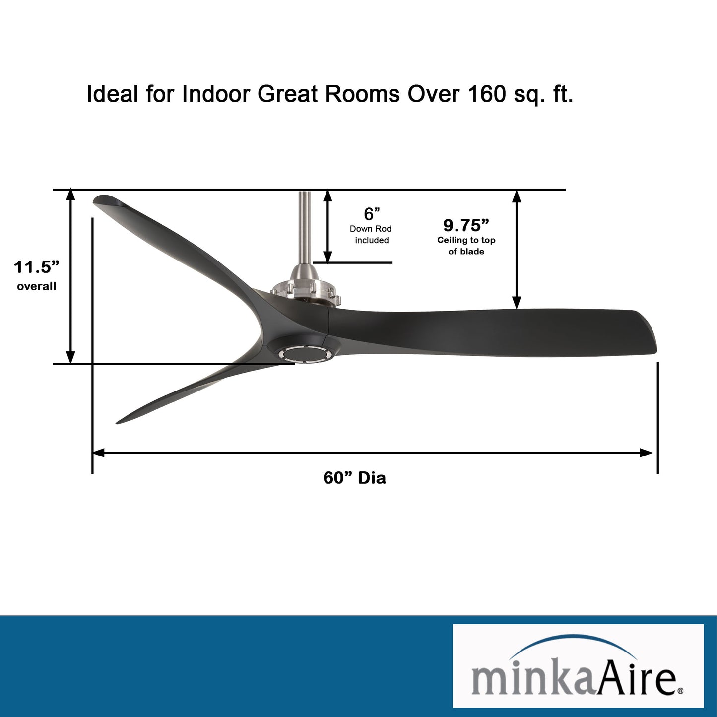 Minka Aire AVIATION シーリングファン 【F853-BN/CL】