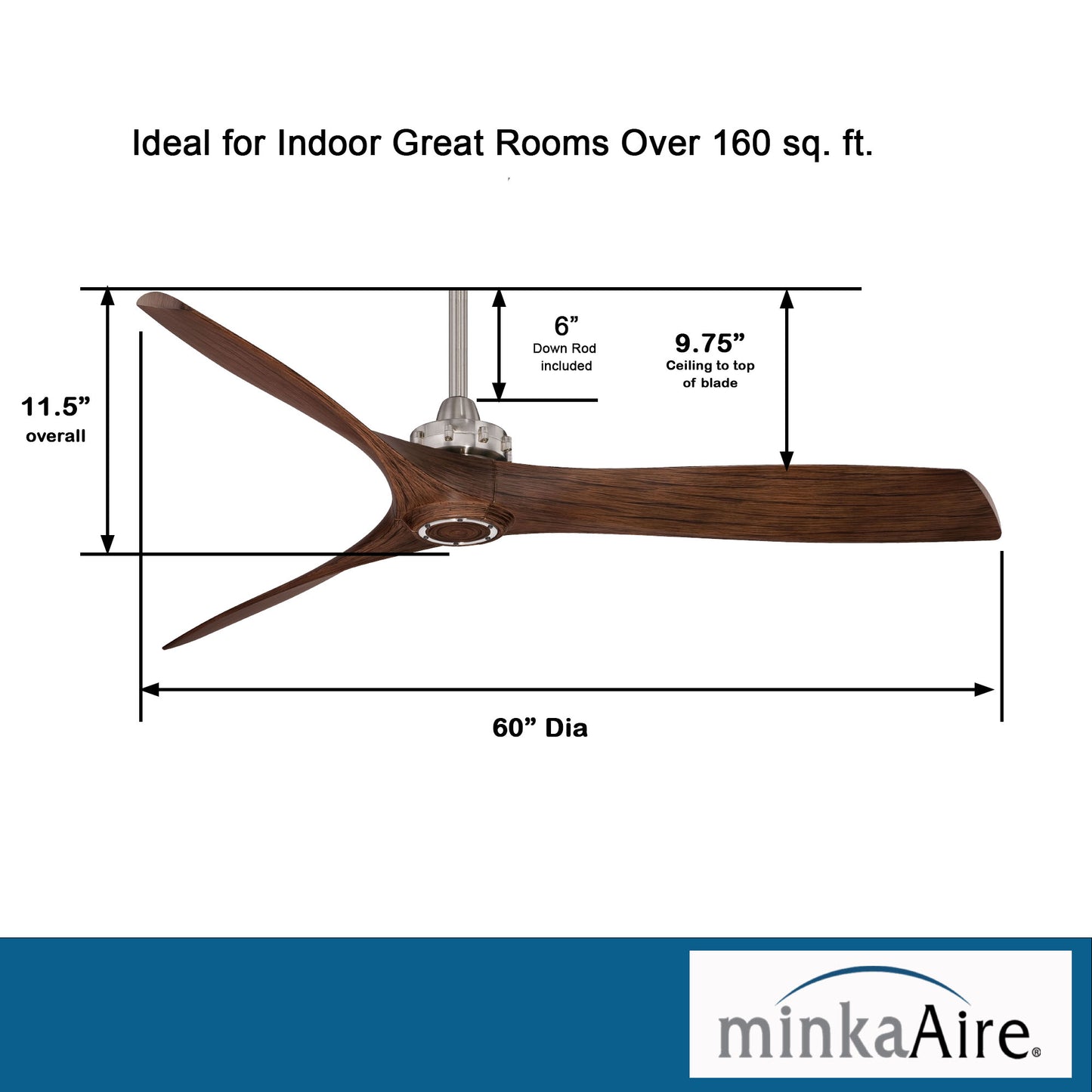 Minka Aire AVIATION シーリングファンライト 【F853-BN/MM】