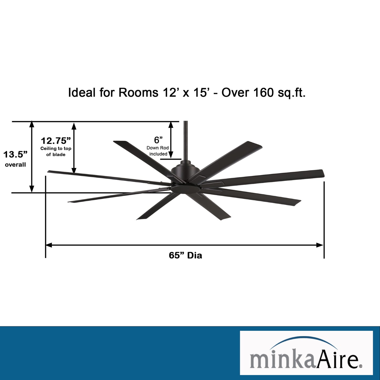 Minka Aire XTREME H2O シーリングファンライト 【F896-65-CL】