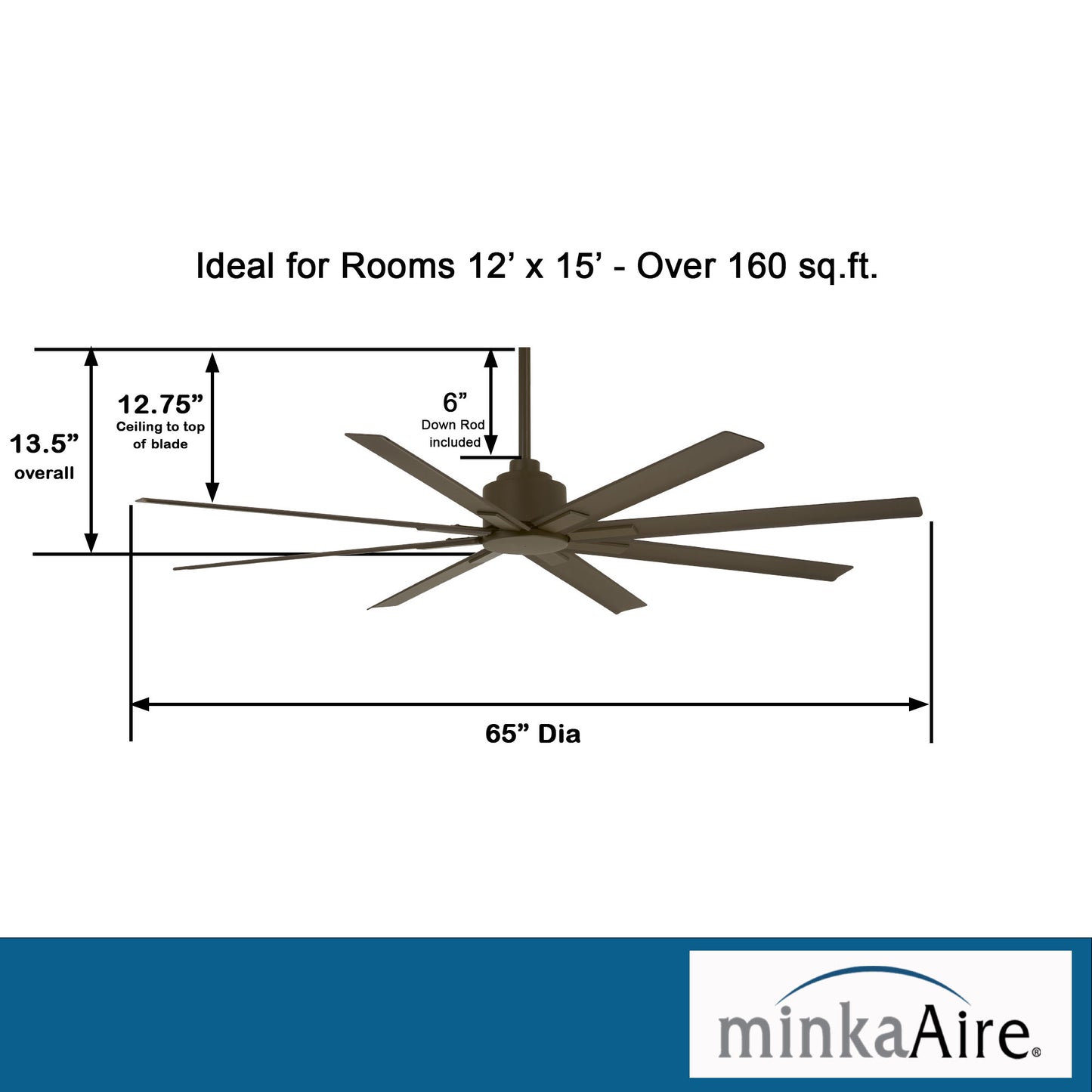 Minka Aire XTREME H2O シーリングファンライト 【F896-65-ORB】