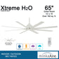 Minka Aire XTREME H2O シーリングファンライト 【F896-65-WHF】