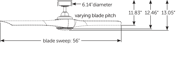 Fanimation Wrap Custom シーリングファンライト 【MAD8530BS-56+BPW8530-56MW】