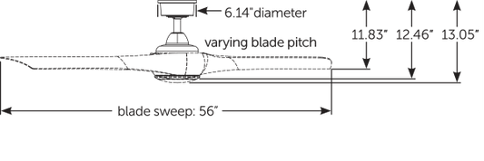 Fanimation Wrap Custom シーリングファンライト 【MAD8530MW-56+BPW8530-56WW】