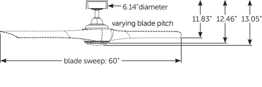 Fanimation Wrap Custom シーリングファンライト 【MAD8530BN-60+BPW8530-60BN】