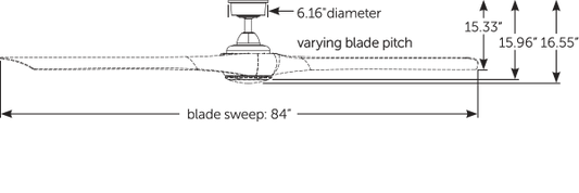 Fanimation Wrap Custom シーリングファンライト 【MAD8531GR-84+BPW8531-84WE】