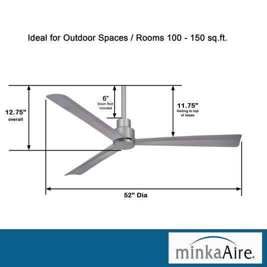 Minka Aire Simple 52 シーリングファン【F787-SL】