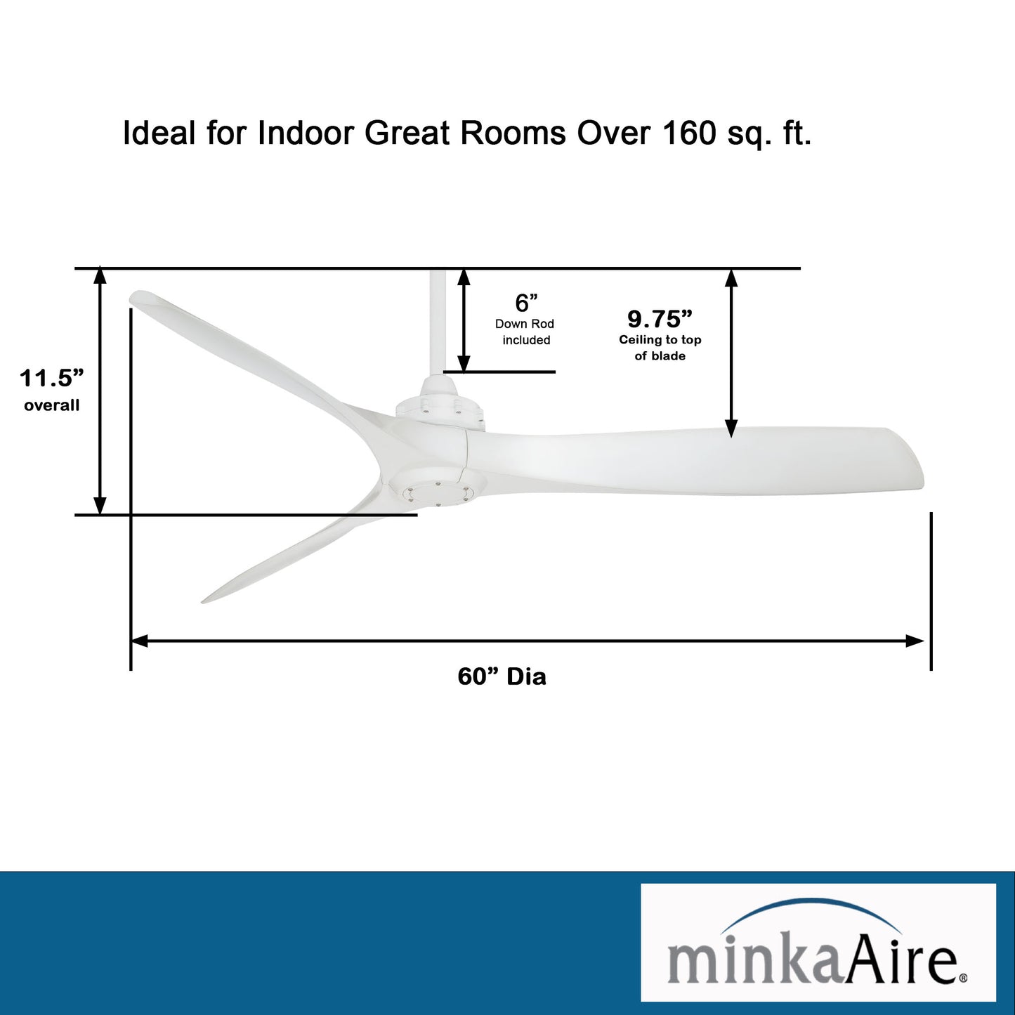 Minka Aire Aviation シーリングファン【F853-WH】